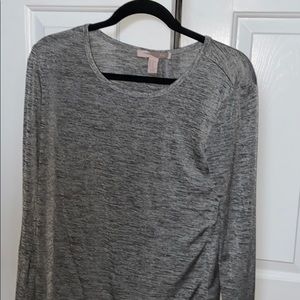 grey long sleeve, nice shirt